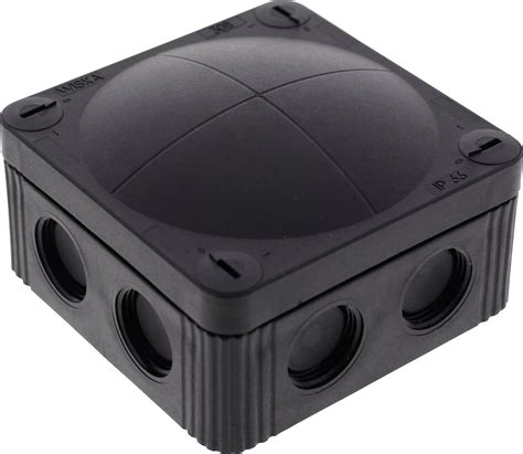 ip66 junction box black|black wiska box.